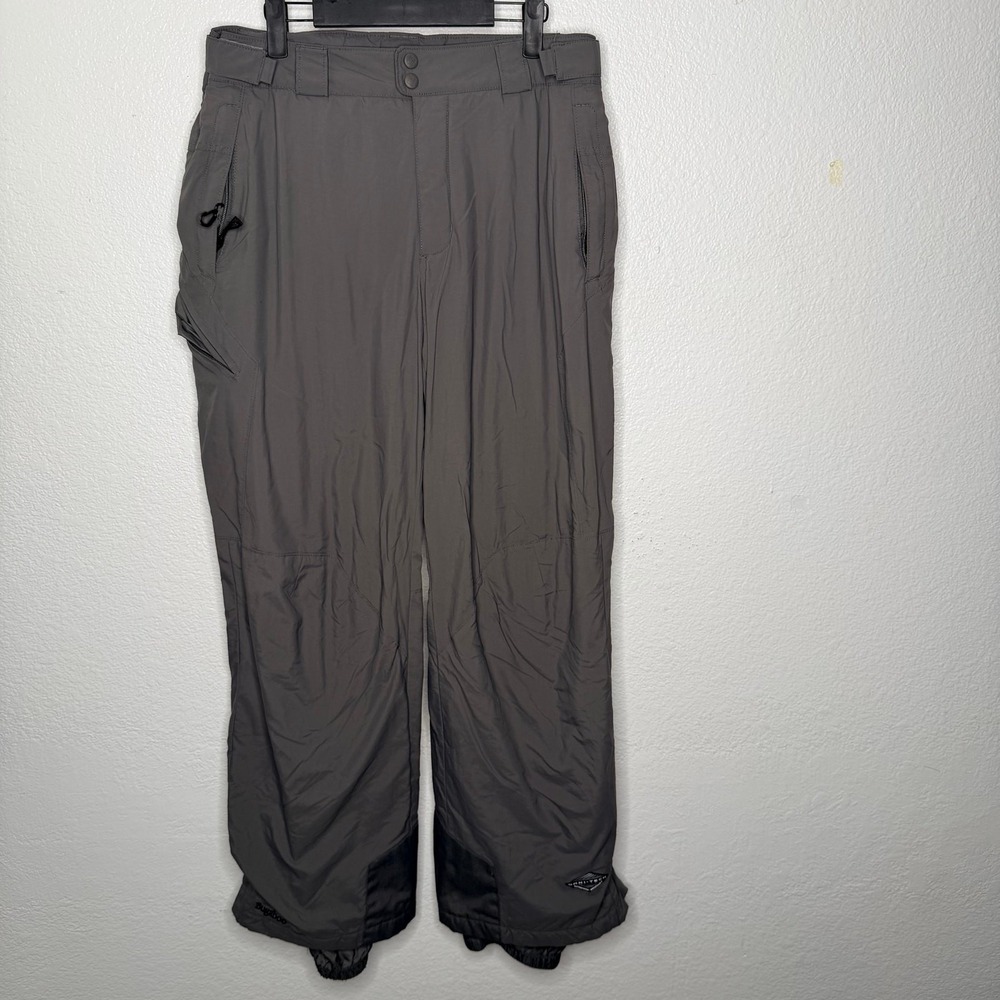 Columbia Bugaboo Omni-Tech Mens Gray Ski Snow Pants Size M SM8355